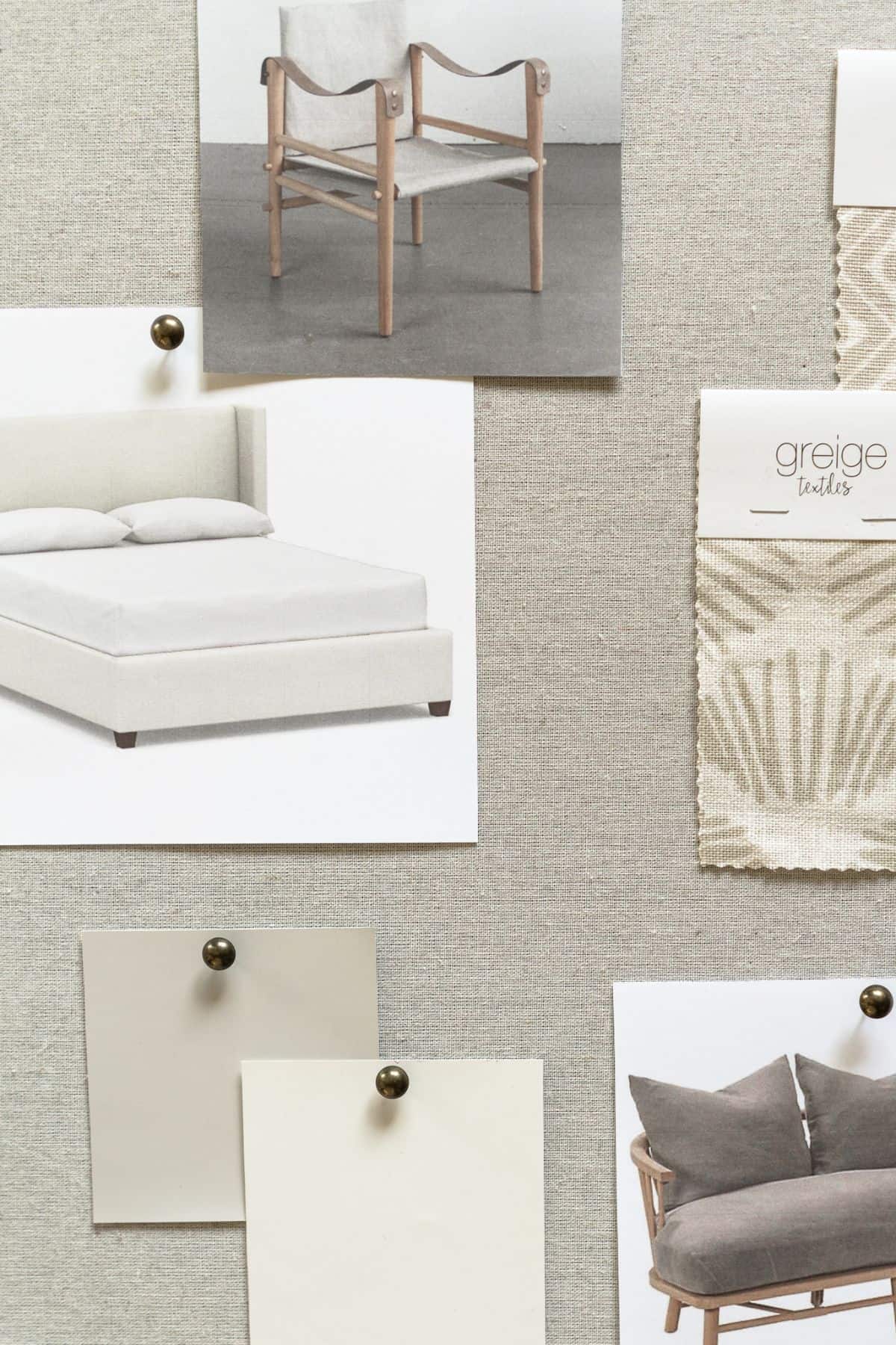 Gray Bedroom Mood Board - Mindy Gayer Design Co.