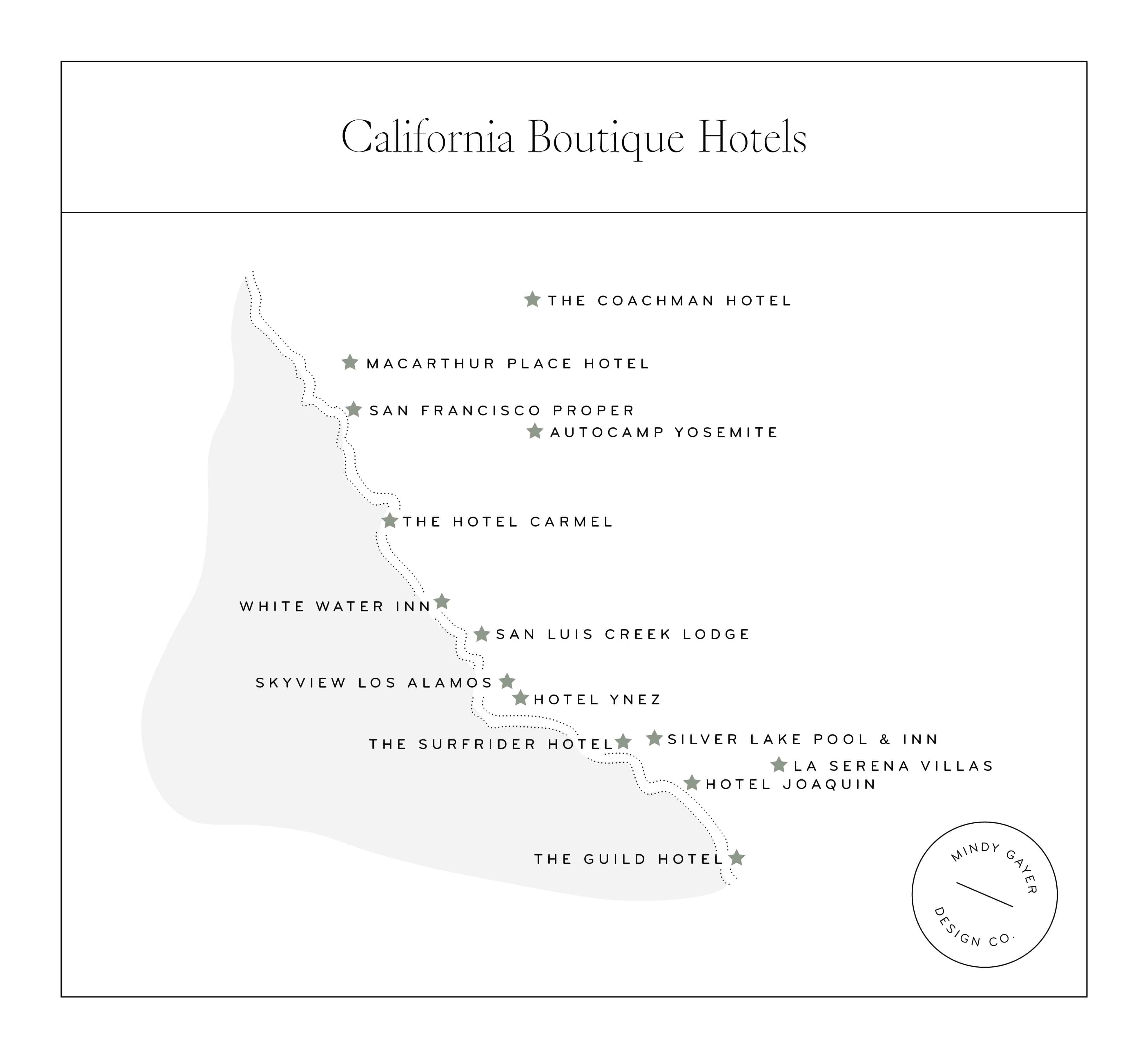 Our Favorite Cool California Boutique Hotels Mindy Gayer Design Co