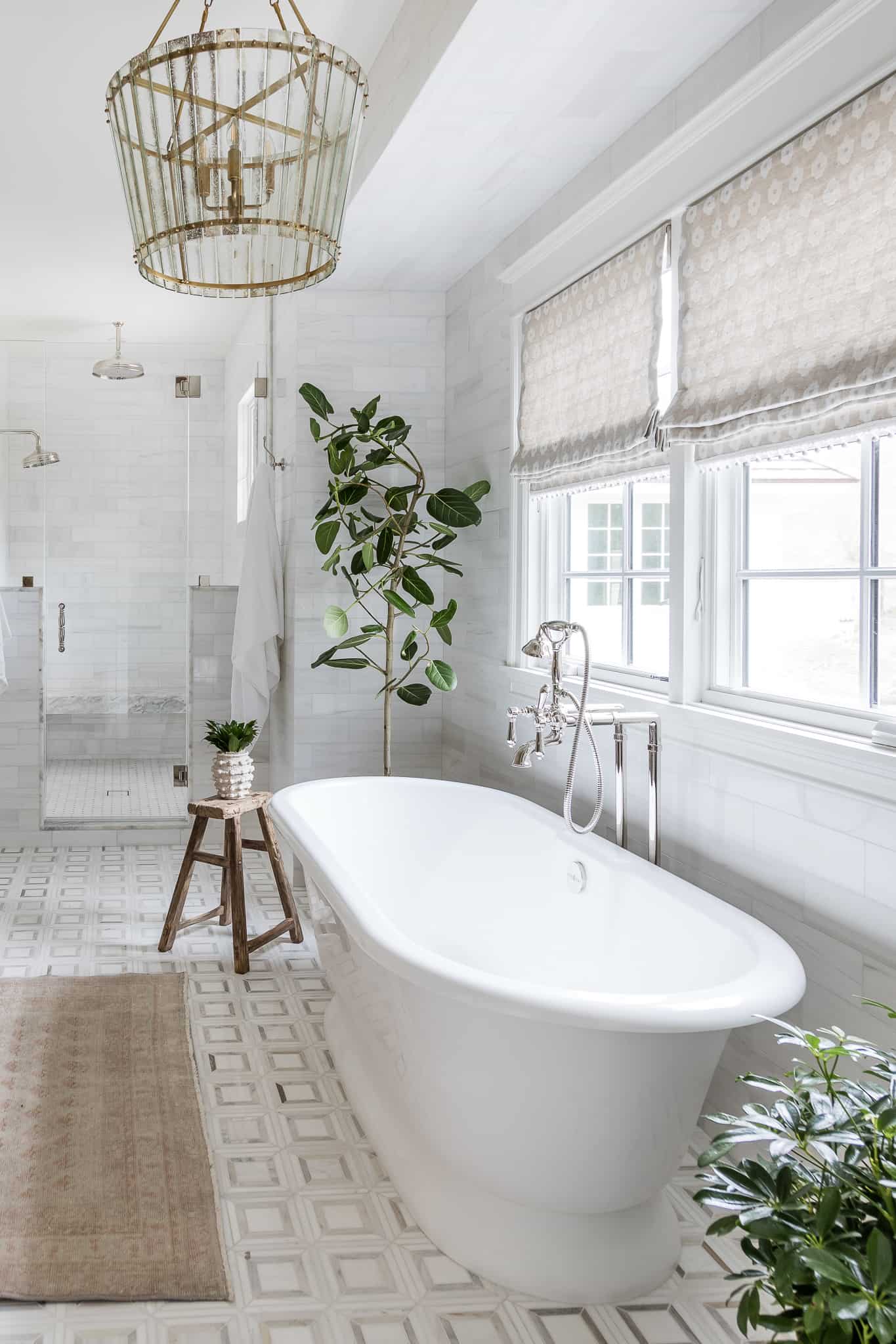 Main Bathroom With Freestanding Tub - Mindy Gayer Design Co.