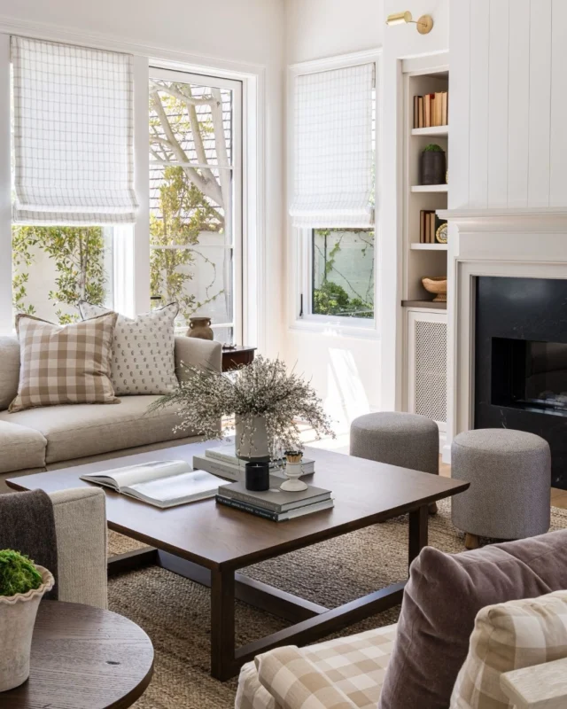 Layered with warmth, pattern, and a touch of nostalgia - The living room at #mgdxandover. ✨️ #mindygayerdesign { Image by: @vlentine }